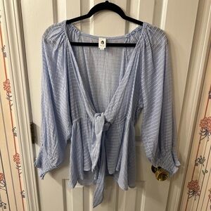 🌼🌸$5,$10,$20 SPRING CLEANING SALE🌸🌼
Vici sheer blue blouse